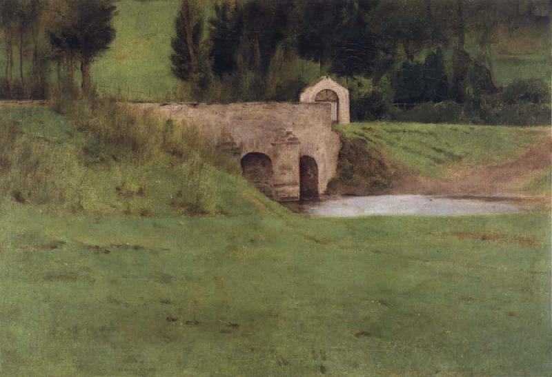Fernand Khnopff The Bridge at Fosset oil painting image